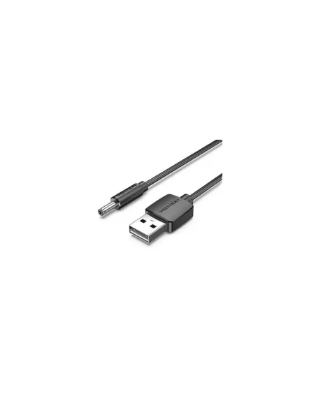 Cable Alimentación Vention CEXBF/ USB Macho - DC 3.5mm Macho/ 1m/ Negro
