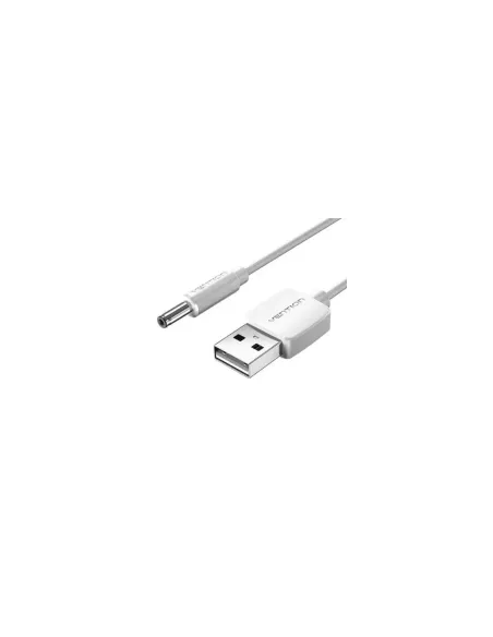 Cable Alimentación Vention CEXWF/ USB Macho - DC 3.5mm Macho/ 1m/ Blanco