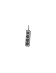 Regleta con Interruptor Philips CHP2134G/ 3 Tomas de corriente/ Cable 1.5m/ Gris