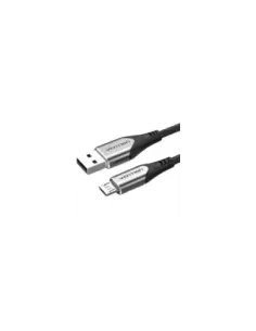 Cable USB 2.0 Vention COAHG/ USB Macho - MicroUSB Macho/ 480Mbps/ 1.5m/ Gris