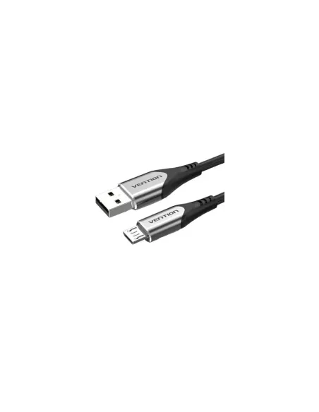 Cable USB 2.0 Vention COAHG/ USB Macho - MicroUSB Macho/ 480Mbps/ 1.5m/ Gris