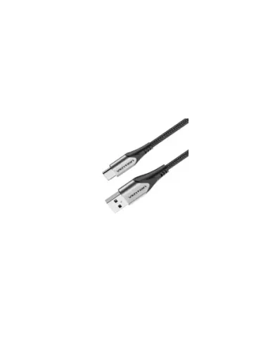 Cable USB 2.0 Tipo-C Vention CODHF/ USB Macho - USB Tipo-C Macho/ 480Mbps/ 1m/ Gris