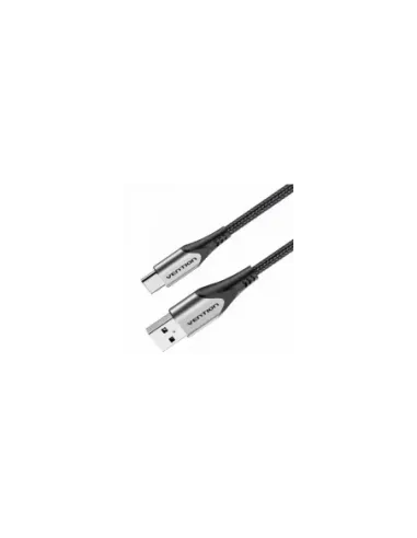 Cable USB 2.0 Tipo-C Vention CODHH/ USB Macho - USB Tipo-C Macho/ 480Mbps/ 2m/ Gris