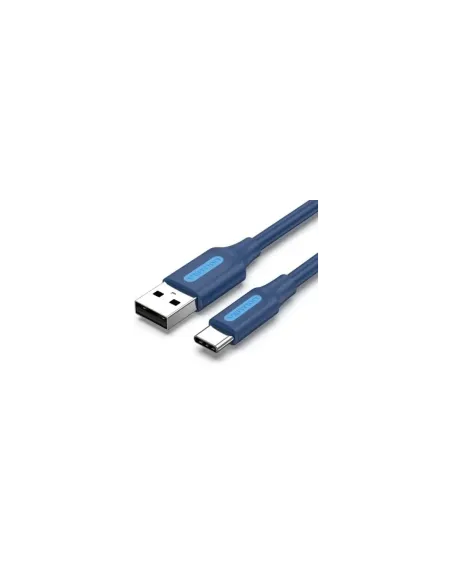 Cable USB 2.0 Tipo-C Vention COKLF/ USB Tipo-C Macho - USB Macho/ 480Mbps/ 1m/ Azul