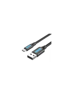Cable USB 2.0 Vention COLBH/ USB Macho - MicroUSB Macho/ 480Mbps/ 2m/ Negro