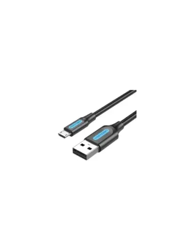 Cable USB 2.0 Vention COLBH/ USB Macho - MicroUSB Macho/ 480Mbps/ 2m/ Negro