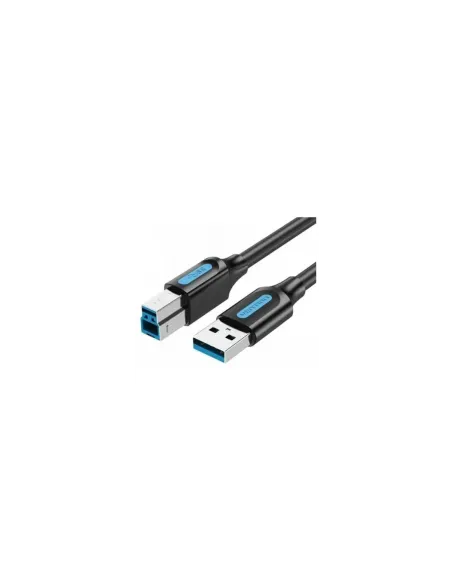 Cable USB 3.0 Vention COOBI/ USB Tipo-B Macho - USB Macho/ 5Gbps/ 3m/ Negro