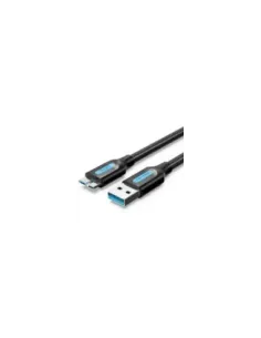 Cable USB 3.0 Vention COPBF/ USB Macho - MicroUSB Macho/ Hasta 10W/ 5Gbps/ 1m/ Negro