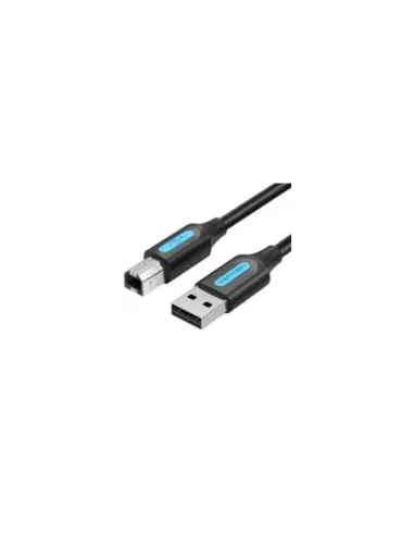 Cable USB 2.0 Impresora Vention COQBD/ USB Tipo-B Macho - USB Macho/ 480Mbps/ 50cm/ Negro