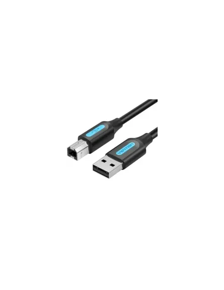 Cable USB 2.0 Impresora Vention COQBD/ USB Tipo-B Macho - USB Macho/ 480Mbps/ 50cm/ Negro