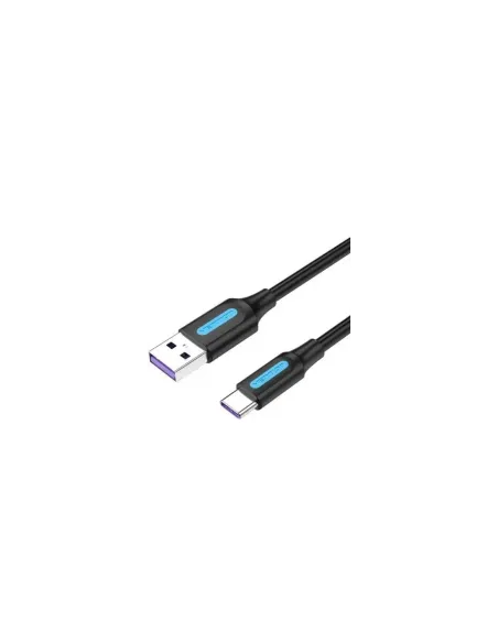 Cable USB 2.0 Tipo-C Vention CORBG/ USB Macho - USB Tipo-C Macho/ 480Mbps/ 1.5m/ Negro