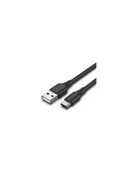 Cable USB 2.0 Tipo-C Vention CTHBC/ USB Tipo-C Macho - USB Macho/ 480Mbps/ 25cm/ Negro