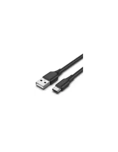 Cable USB 2.0 Tipo-C Vention CTHBF/ USB Tipo-C Macho - USB Macho/ 480Mbps/ 1m/ Negro
