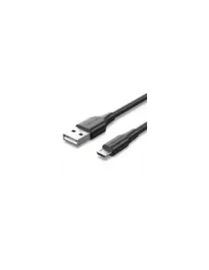 Cable USB 2.0 Vention CTIBC/ USB Macho - MicroUSB Macho/ Hasta 60W/ 480Mbps/ 25cm/ Negro