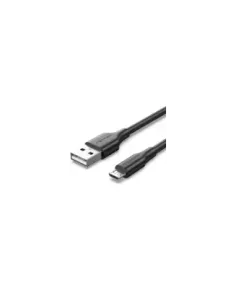 Cable USB 2.0 Vention CTIBG/ USB Macho - MicroUSB Macho/ Hasta 60W/ 480Mbps/ 1.5m/ Negro