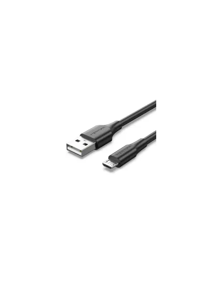 Cable USB 2.0 Vention CTIBG/ USB Macho - MicroUSB Macho/ Hasta 60W/ 480Mbps/ 1.5m/ Negro