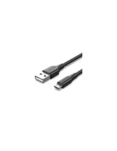 Cable USB 2.0 Vention CTIBH/ USB Macho - MicroUSB Macho/ Hasta 60W/ 480Mbps/ 2m/ Negro