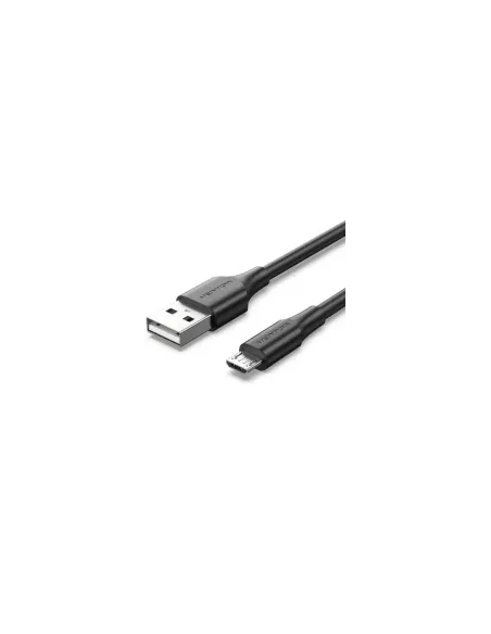 Cable USB 2.0 Vention CTIBH/ USB Macho - MicroUSB Macho/ Hasta 60W/ 480Mbps/ 2m/ Negro