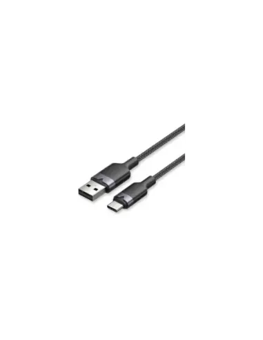 Cable USB 2.0 Tipo-C Vention CTNBF/ USB Tipo-C Macho - USB Macho/ Hasta 60W/ 480Mbps/ 1m/ Negro