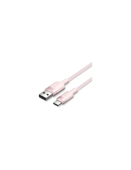 Cable USB 2.0 Tipo-C Vention CTNPF/ USB Tipo-C Macho - USB Macho/ Hasta 60W/ 480Mbps/ 1m/ Rosa