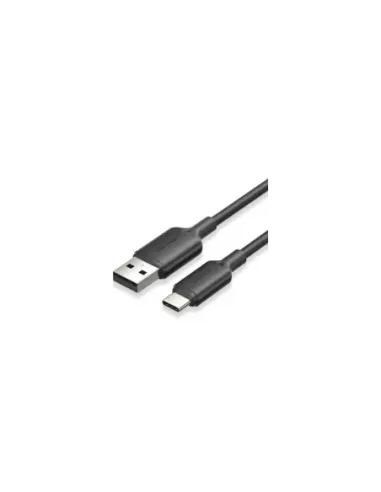 Cable USB 2.0 Tipo-C Vention CTQBF/ USB Tipo-C Macho - USB Macho/ Hasta 60W/ 480Mbps/ 1m/ Negro