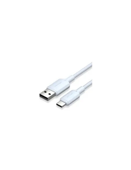 Cable USB 2.0 Tipo-C Vention CTQLF/ USB Tipo-C Macho - USB Macho/ Hasta 60W/ 480Mbps/ 1m/ Azul