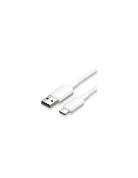 Cable USB 2.0 Tipo-C Vention CTQWF/ USB Tipo-C Macho - USB Macho/ Hasta 60W/ 480Mbps/ 1m/ Blanco
