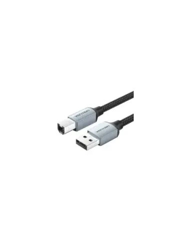 Cable USB 2.0 Impresora Vention CTTHF/ USB Tipo-B Macho - USB Macho/ 480Mbps/ 1m/ Gris