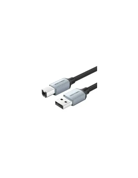 Cable USB 2.0 Impresora Vention CTTHG/ USB Tipo-B Macho - USB Macho/ 480Mbps/ 1.5m/ Gris