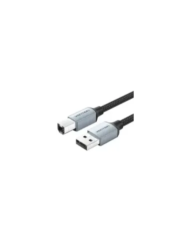 Cable USB 2.0 Impresora Vention CTTHL/ USB Tipo-B Macho - USB Macho/ 480Mbps/ 10m/ Gris