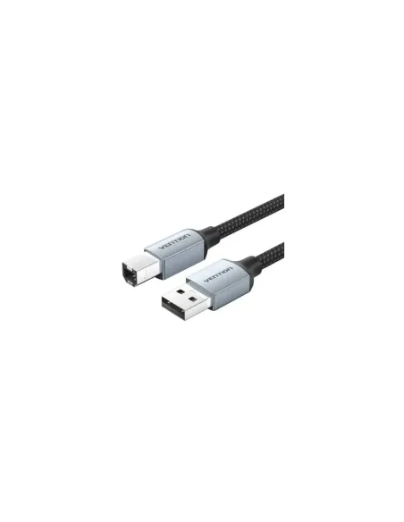 Cable USB 2.0 Impresora Vention CTTHL/ USB Tipo-B Macho - USB Macho/ 480Mbps/ 10m/ Gris