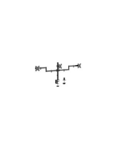 Soporte de Mesa para 3 Monitores Aisens DT27TSR-281/ Giratorio/ Inclinable/ hasta 10kg