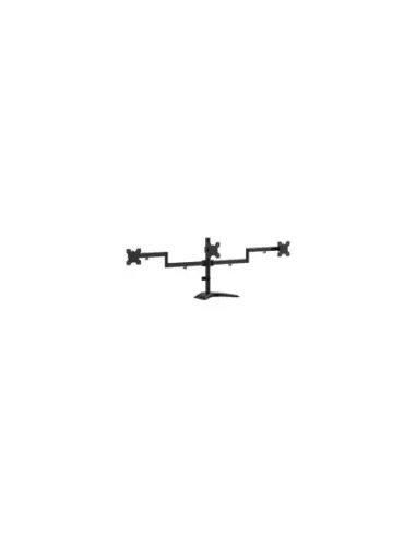 Soporte de Sobremesa para 3 Monitores Aisens DT27TSR-287/ Giratorio/ Inclinable/ hasta 10kg