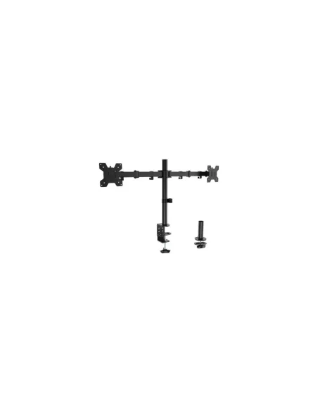 Soporte de Mesa para 2 Monitores Aisens DT32TSR-279/ Giratorio/ Inclinable/ hasta 10kg