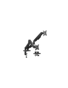 Soporte de Mesa con Contrapeso para 2 Monitores Aisens DT32TSR-357/ Giratorio/ Inclinable/ hasta 9kg