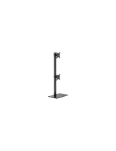 Soporte de Mesa para 2 Monitores Aisens DT34TSR-459/ Giratorio/ Inclinable/ hasta 12kg