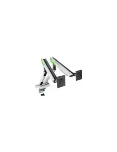 Soporte de Mesa Gaming con Contrapeso para 2 Monitores Aisens DT38TSR-345/ Giratorio/ Inclinable/ hasta 16kg