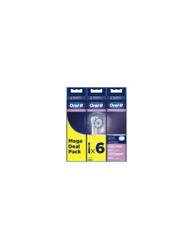 Cabezal de Recambio Braun para cepillo Braun Oral-B Sensitive Clean/ Pack 6 uds