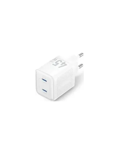 Cargador de Pared GaN Vention FEFW0-EU/ 2xUSB Tipo-C/ 45W