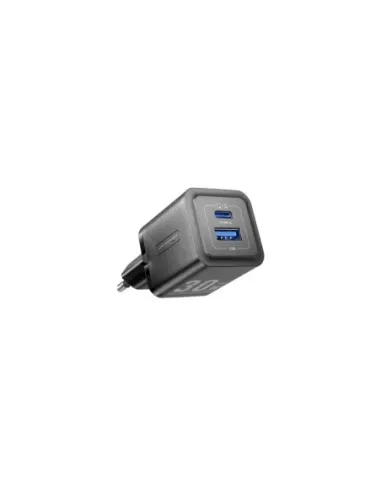 Cargador de Pared GaN Vention FEQB0-EU/ 1xUSB Tipo-C/ 1xUSB/ 30W