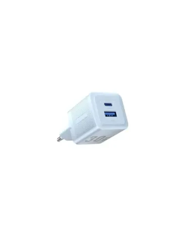 Cargador de Pared GaN Vention FEQL0-EU/ 1xUSB Tipo-C/ 1xUSB/ 30W