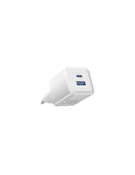 Cargador de Pared GaN Vention FEQW0-EU/ 1xUSB Tipo-C/ 1xUSB/ 30W