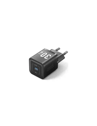 Cargador de Pared GaN Vention FEZB0-EU/ 1xUSB Tipo-C/ 30W