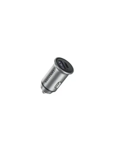 Cargador de Coche Vention FFFH0/ 1xUSB-Tipo C/ 1xUSB/ 30W