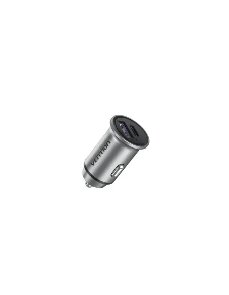 Cargador de Coche Vention FFFH0/ 1xUSB-Tipo C/ 1xUSB/ 30W