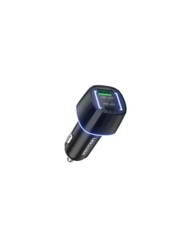 Cargador de Coche Vention FFRB0/ 1xUSB-Tipo C/ 1xUSB/ 48W