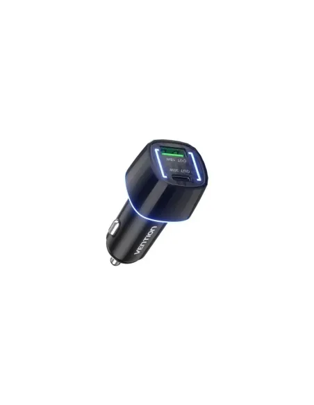 Cargador de Coche Vention FFRB0/ 1xUSB-Tipo C/ 1xUSB/ 48W