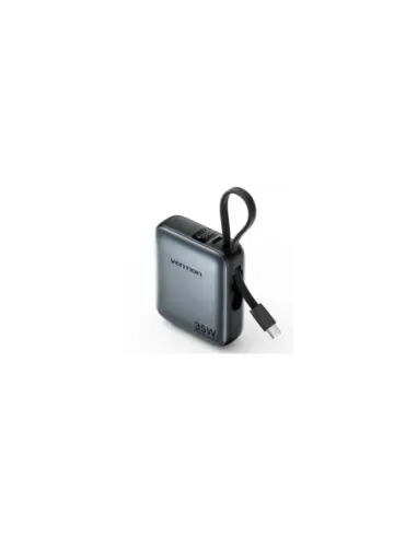 Powerbank 10000mAh Vention FHEH0/ 35W/ Gris/ Incluye Cable USB Tipo-C