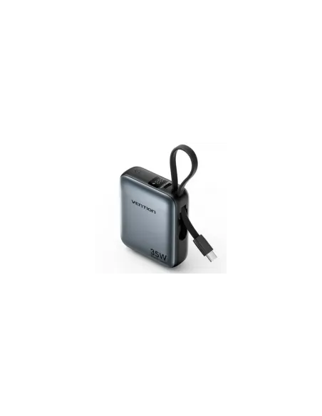 Powerbank 10000mAh Vention FHEH0/ 35W/ Gris/ Incluye Cable USB Tipo-C