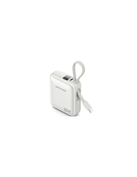 Powerbank 10000mAh Vention FHEN0/ 35W/ Beige/ Incluye Cable USB Tipo-C